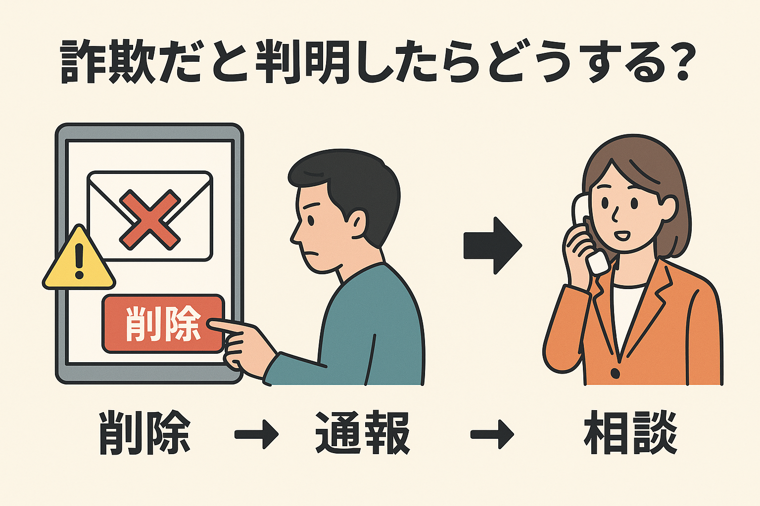 amazon詐欺がわかったらどうする？
